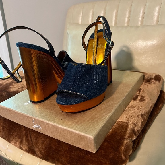 Authentic Christian Louboutin Paris - Mira Colunata wedge - Picture 4 of 7